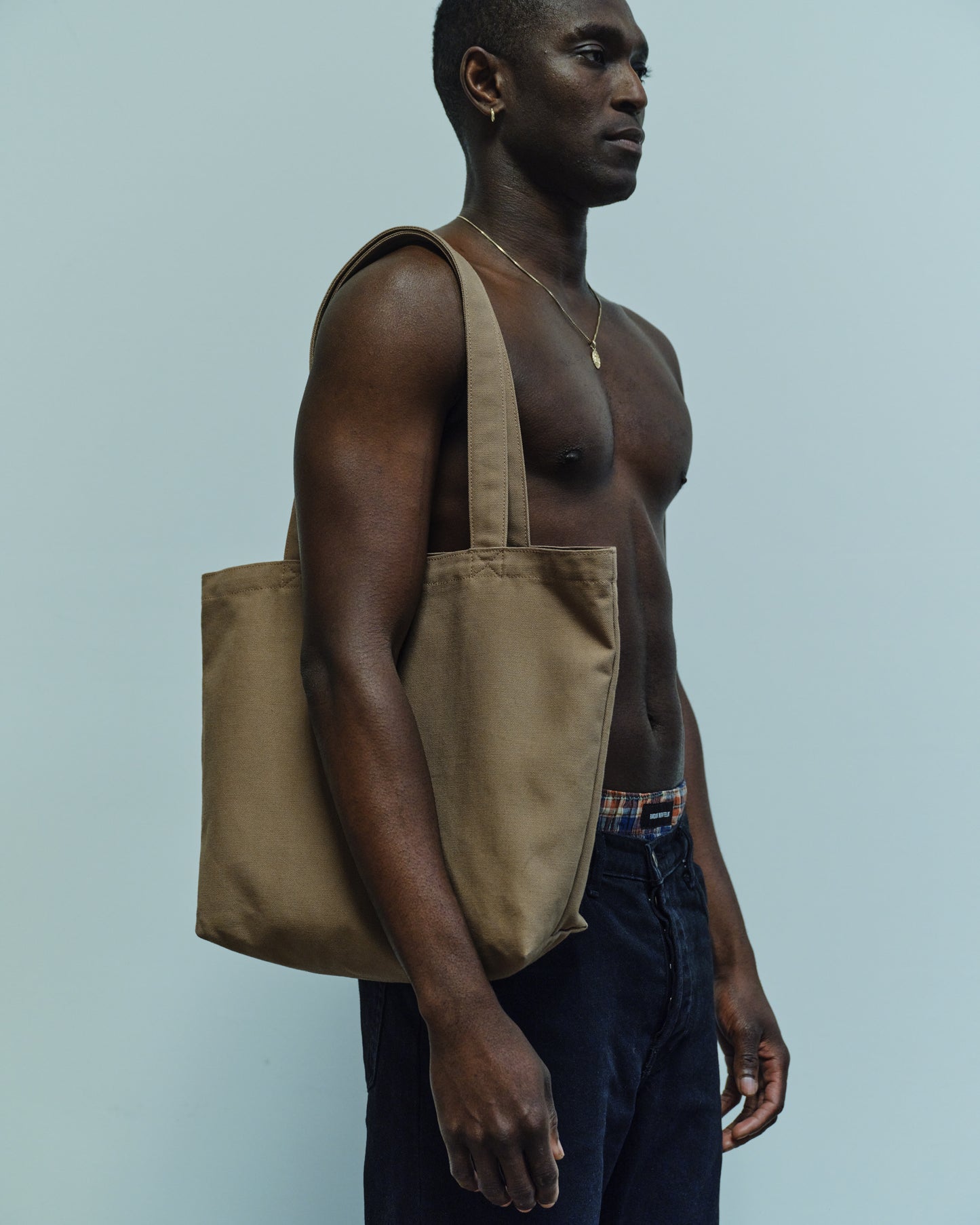 CANVAS TOTE, TAUPE
