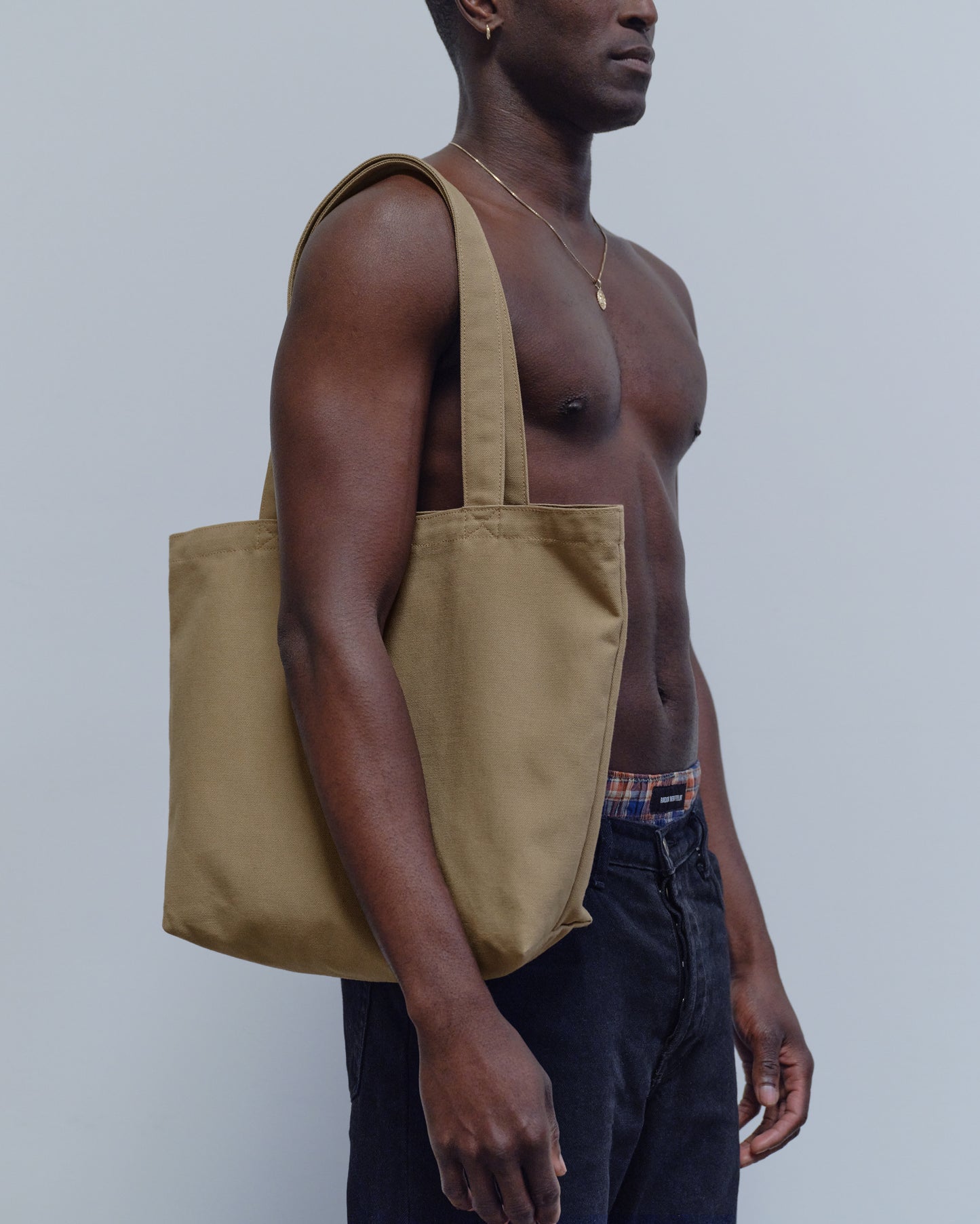 CANVAS TOTE, TAUPE