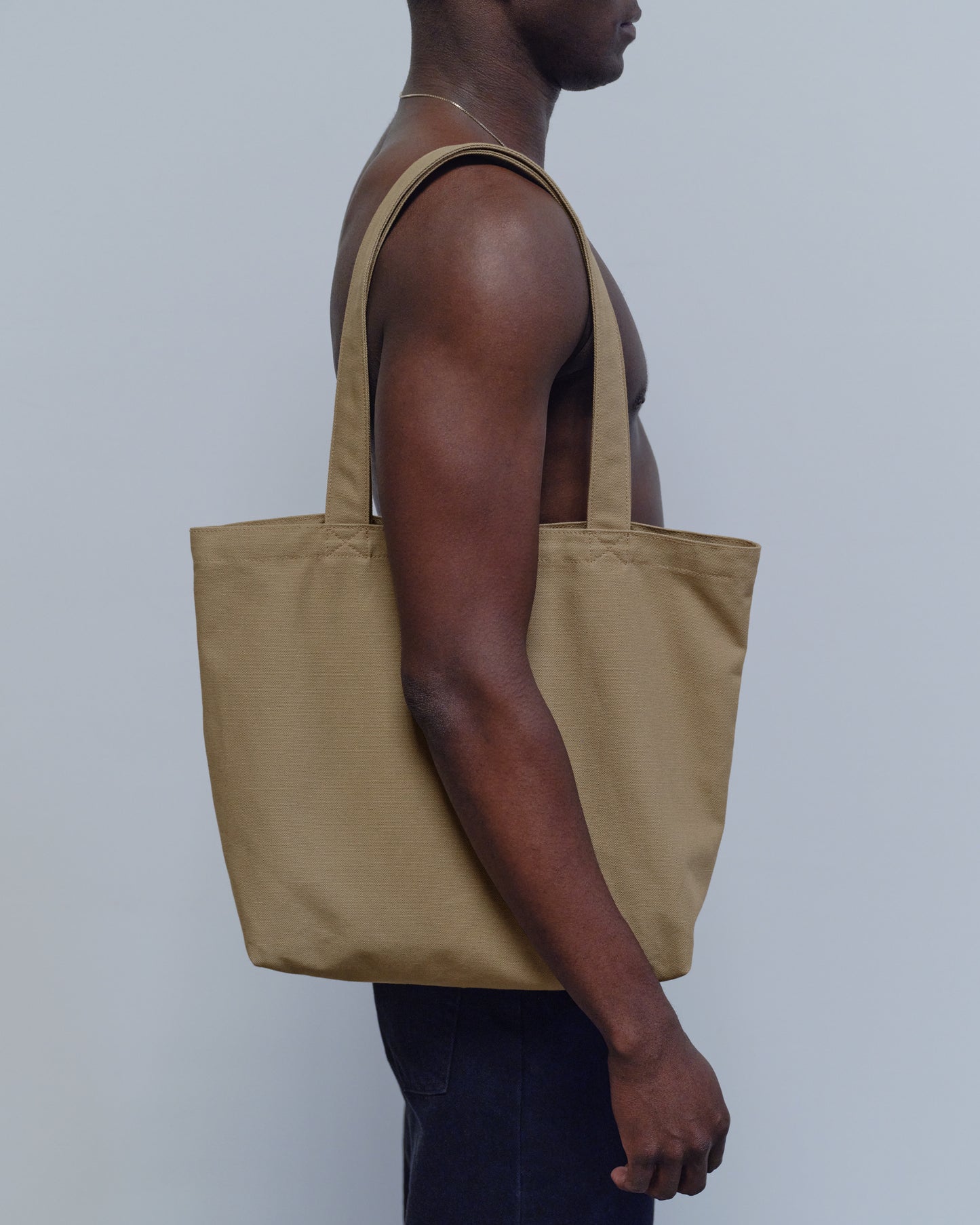 CANVAS TOTE, TAUPE