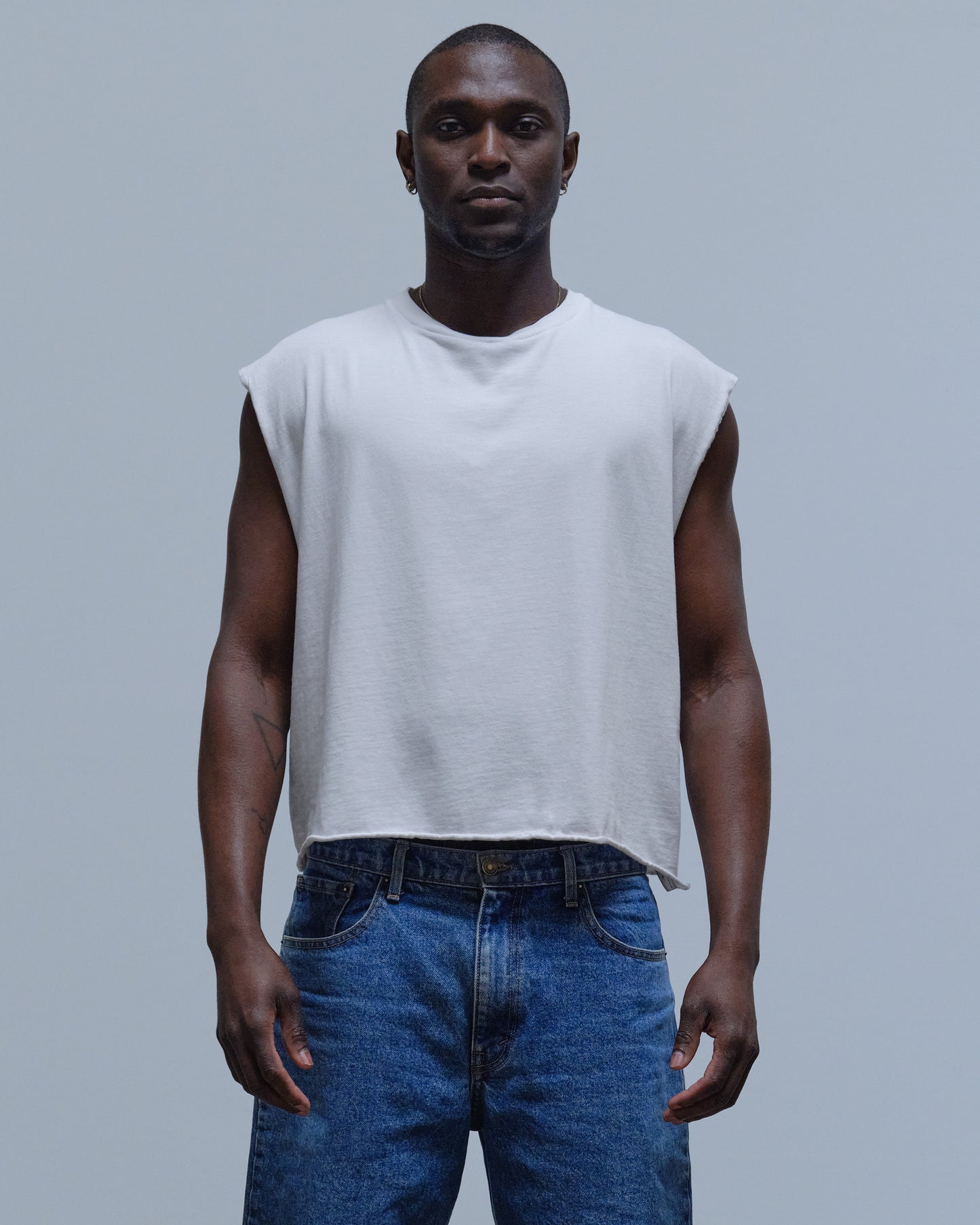 CROP CUT OFF - OLD WHITE