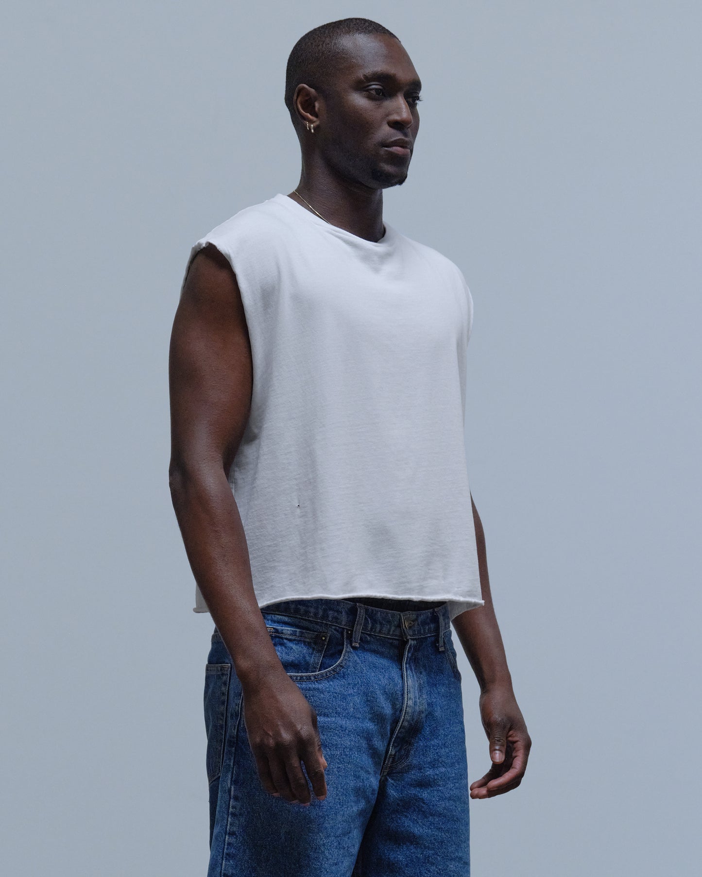 CROP CUT OFF - OLD WHITE