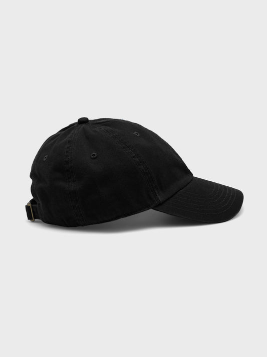 6 PANEL CAP - Black
