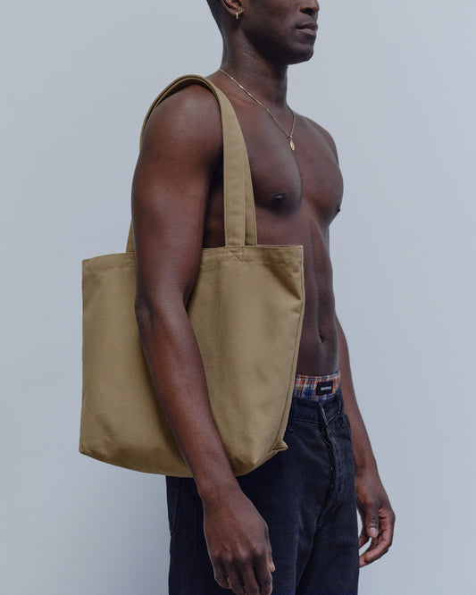 CANVAS TOTE, TAUPE