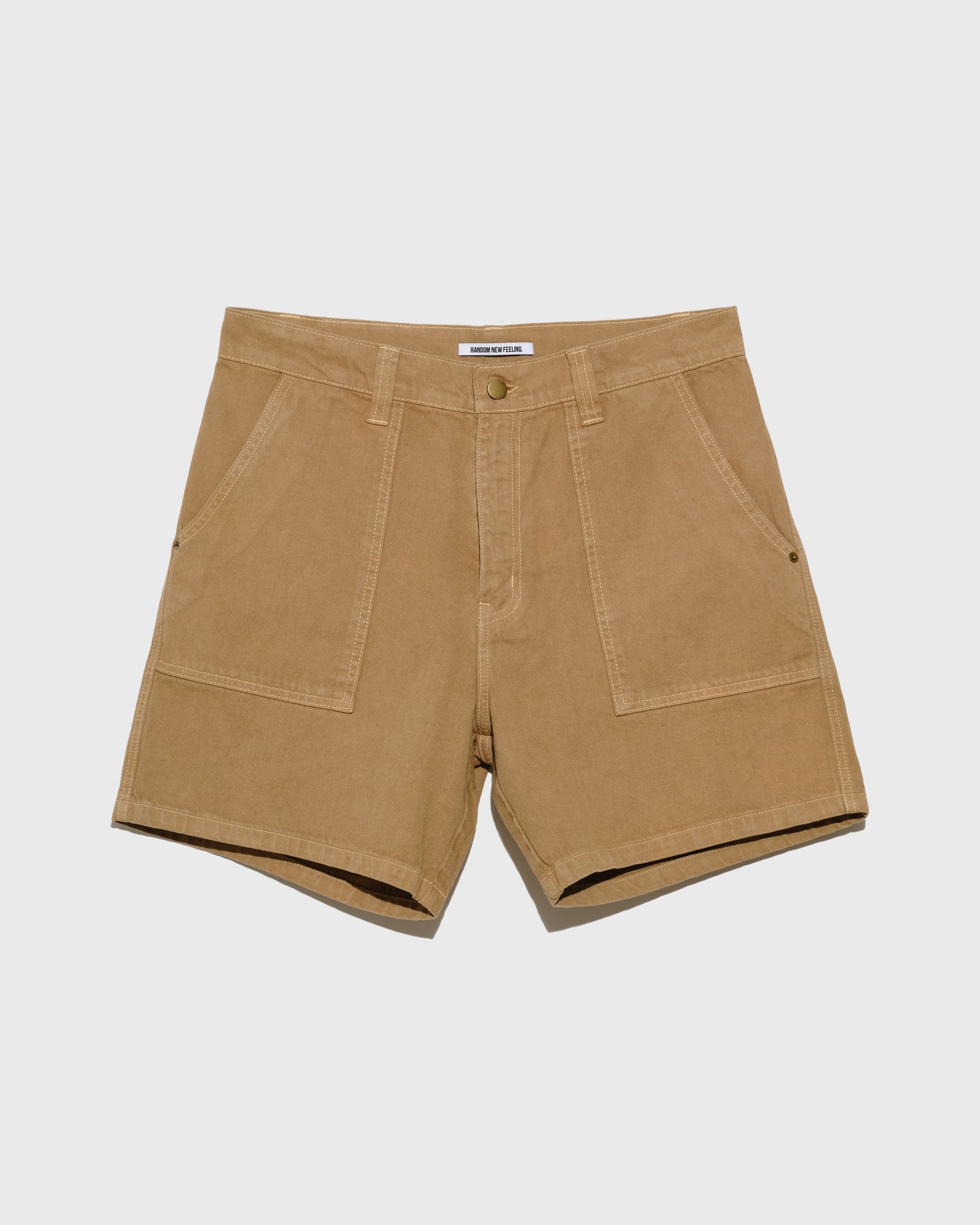 CANVAS WORKER SHORT - Camel