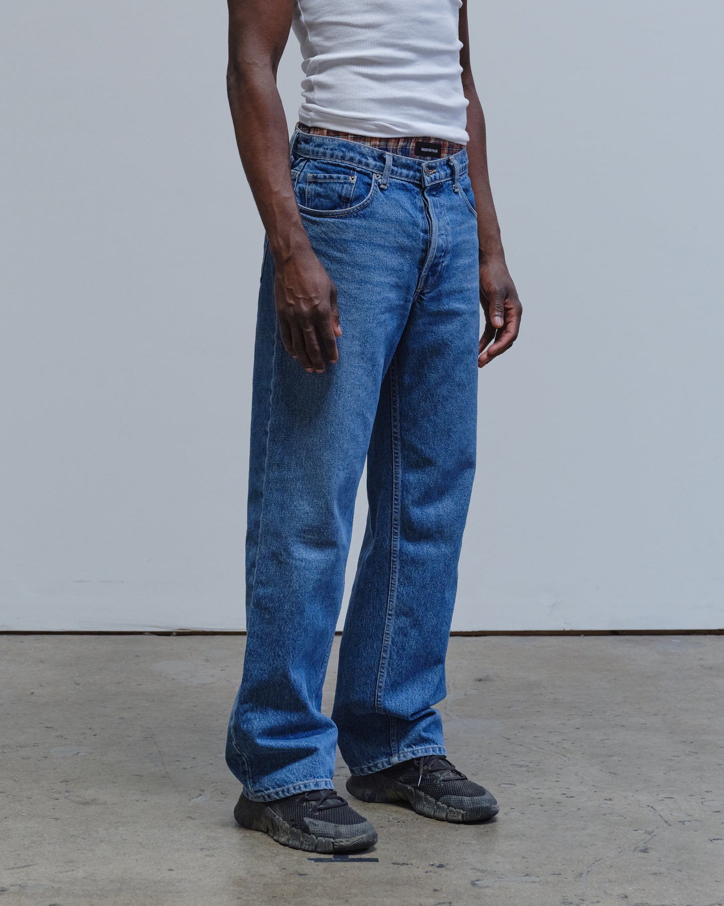 RD202-R / RELAXED FIT DENIM JEANS, STONE WASH