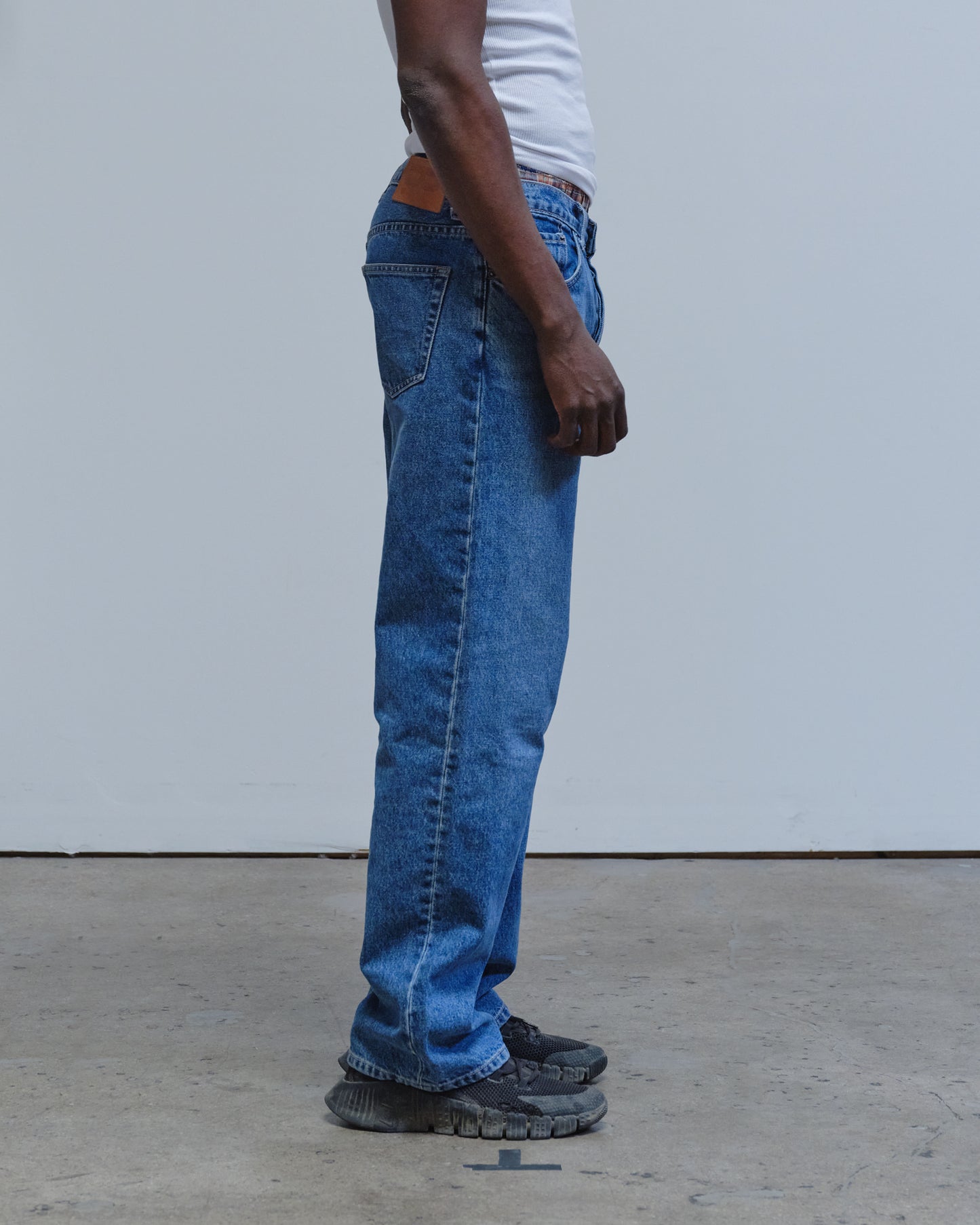 RD202-R / RELAXED FIT DENIM JEANS, STONE WASH