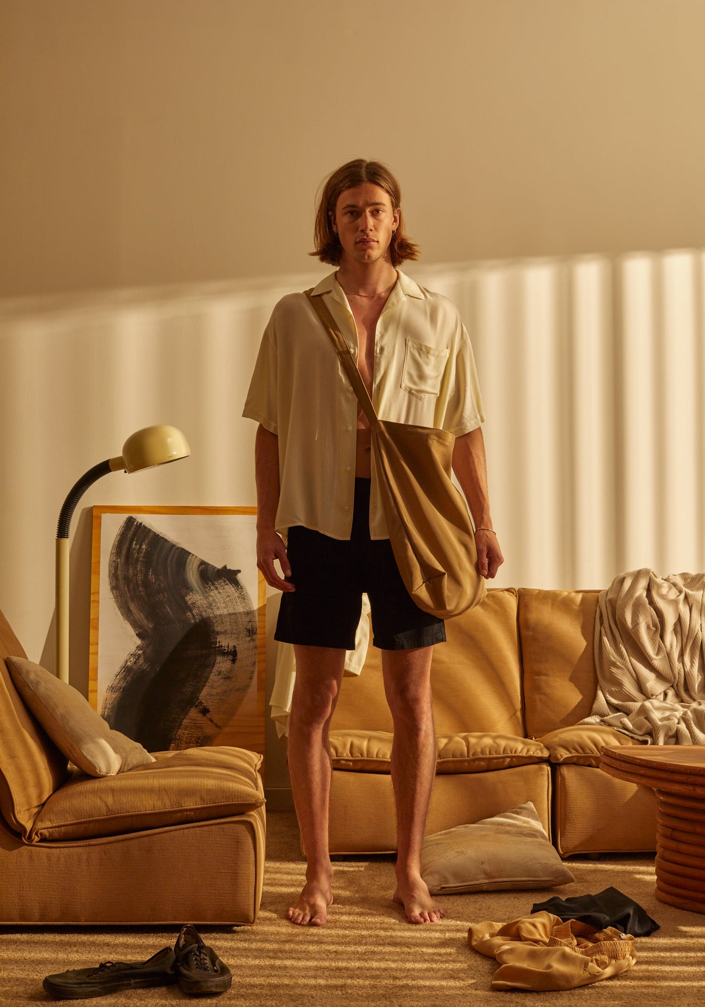 CANVAS CROSSBODY MAIL BAG