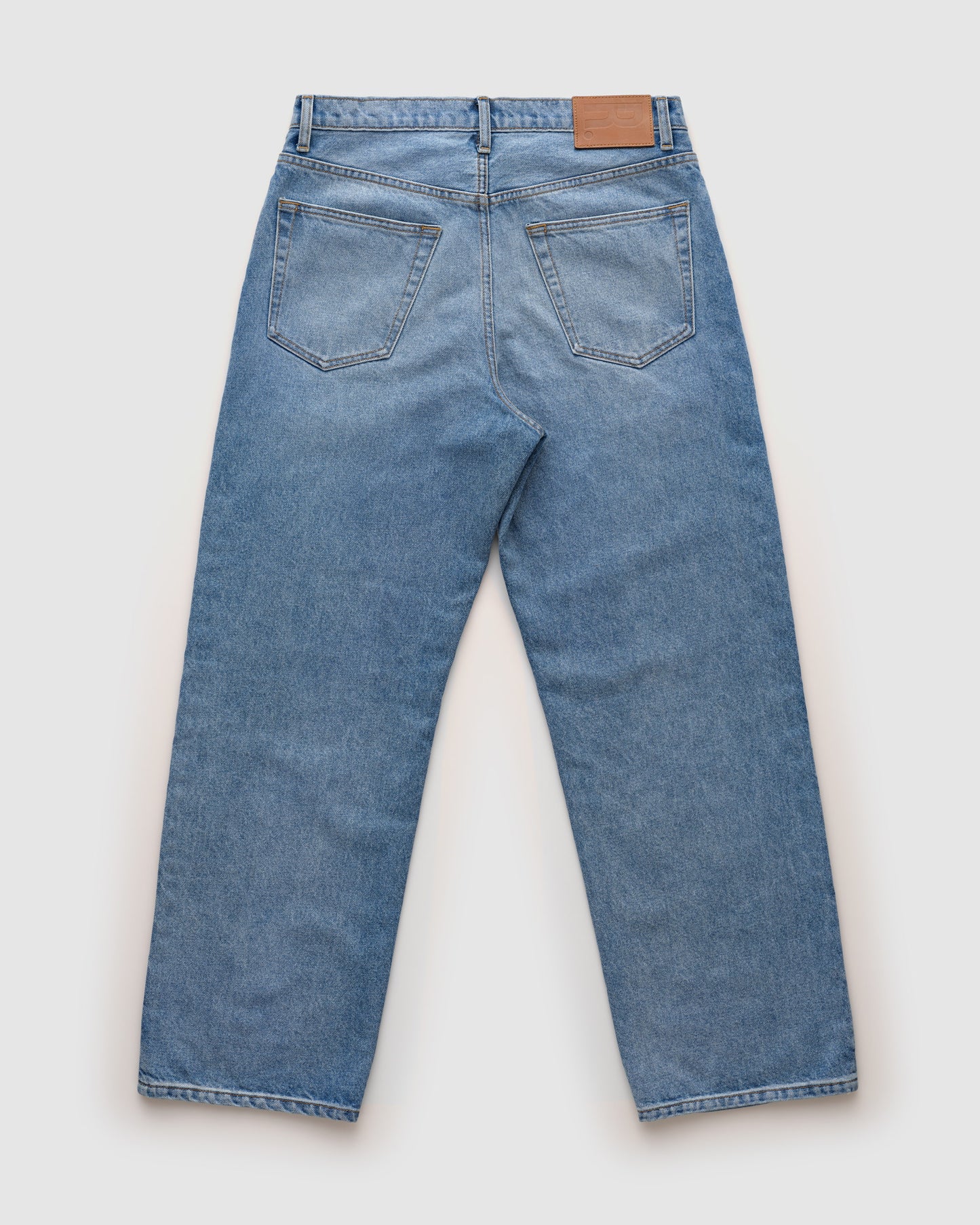RD202-R / RELAXED FIT DENIM JEANS, FADE BLUE