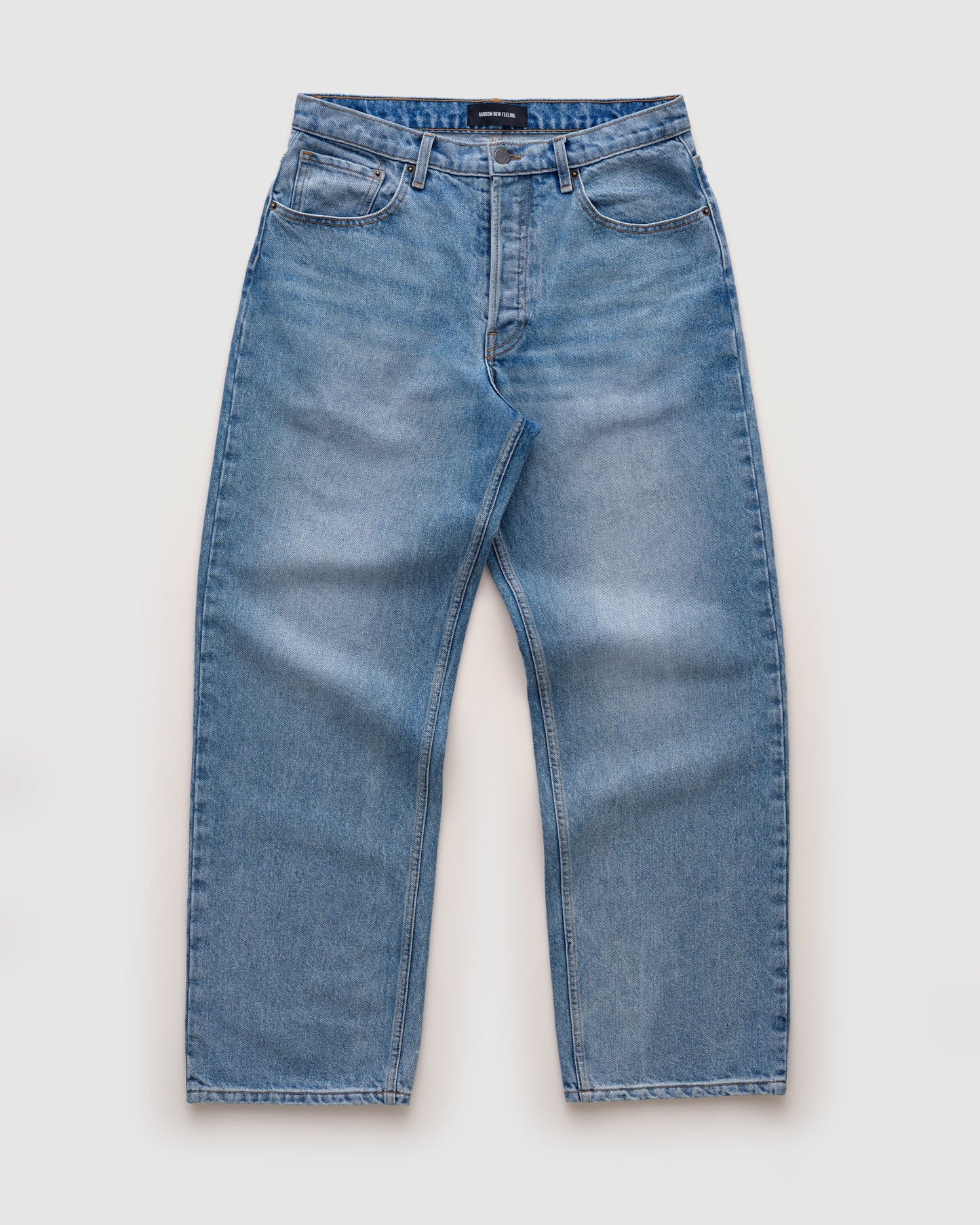 RD202-R / RELAXED FIT DENIM JEANS, FADE BLUE