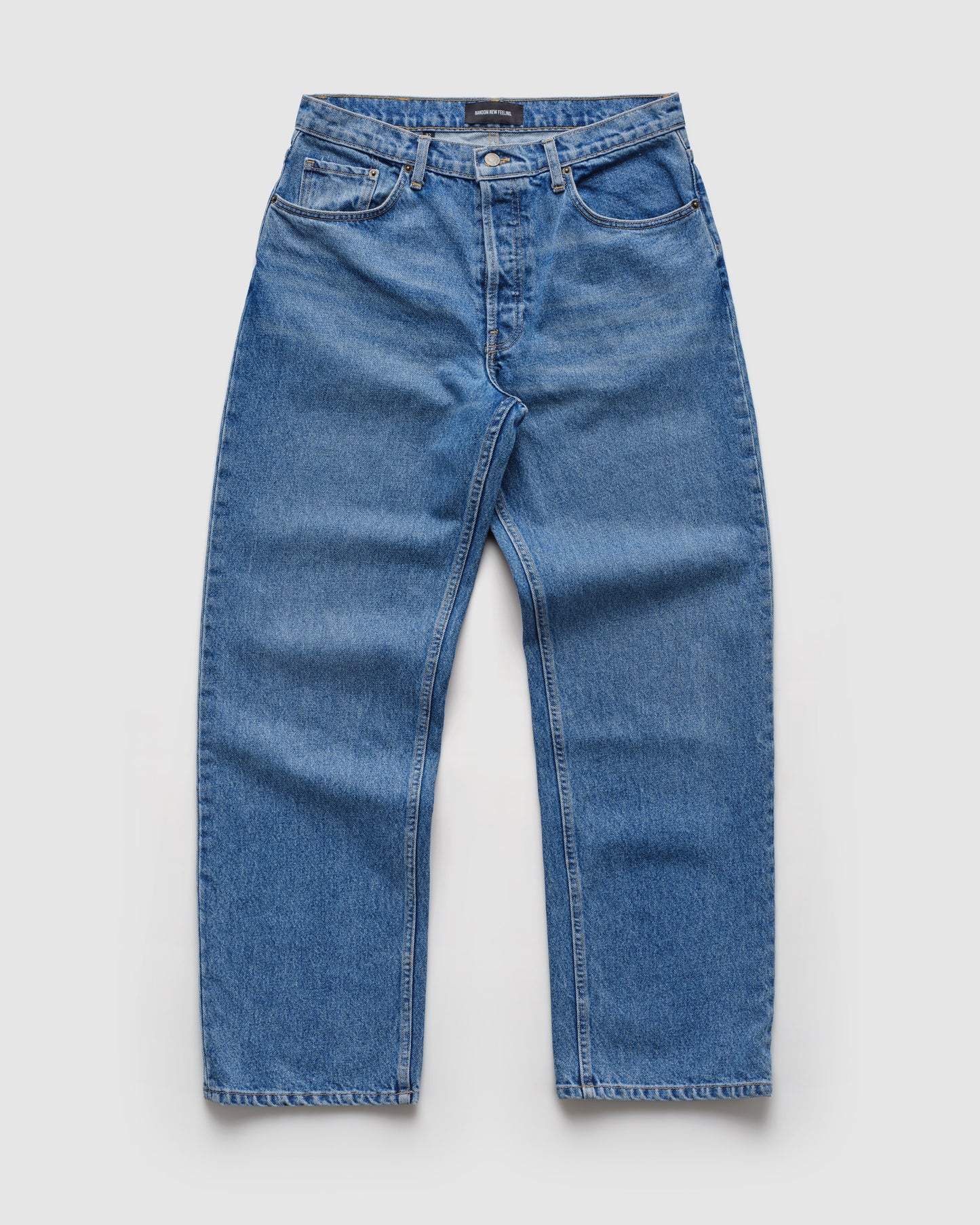RD202-R / RELAXED FIT DENIM JEANS, STONE WASH